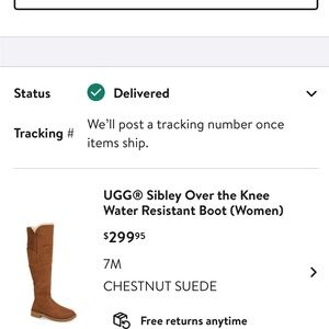 UGG Sibley Water Resistant Over the Knee Boots
